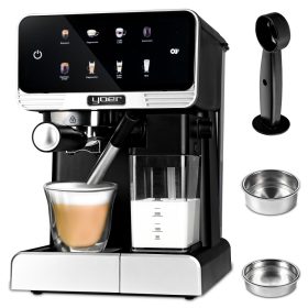  Yoer Creamo 1350 W automatische Espressomaschine, schwarz