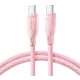 Joyroom USB Typ C - USB Typ C Kabel 1 m rosa