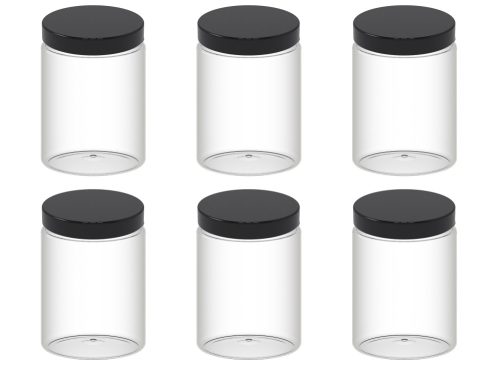 Lebensmittelbehälter 6x PET-Dose mit Verschlussdeckel, 1000ml