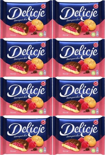 Delicje Malinowe Szampańskie - Feine Kekse mit Himbeergeschmack und Schokolade