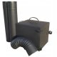  Kamin, Raucher, Ofen, Trockner, 2 Rohre, Knie, Metall, Set, Politur