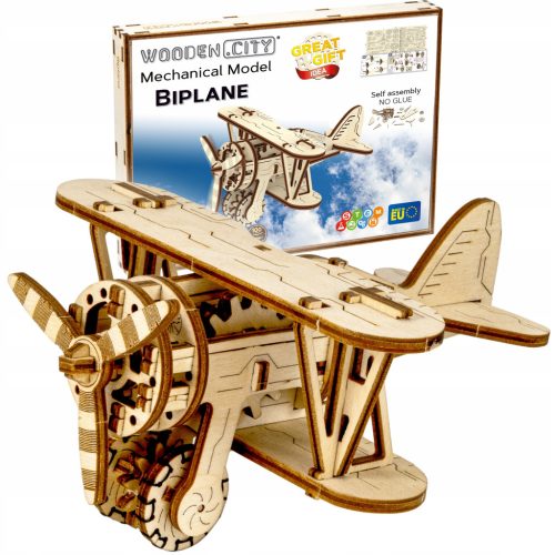  3D-Flugzeugpuzzle - Doppeldecker