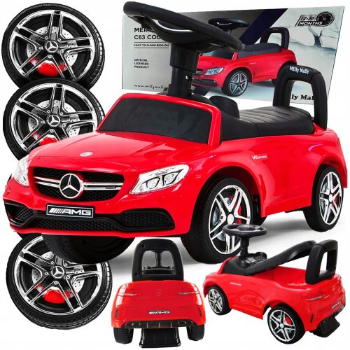  RIDE ON PUSHER WALKER 3-in-1-Auto mit großen Rädern, Mercedes-Autohupenmusik