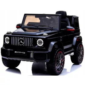    Mercedes AMG G63 für Kinder Schwarz + Fernbedienung + MP3-LED + Free Start + EVA +