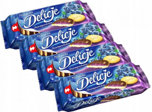 Delicje Biszkopty mit Blaubeer-Jelly 147g, 24 Packungen - Mondelez