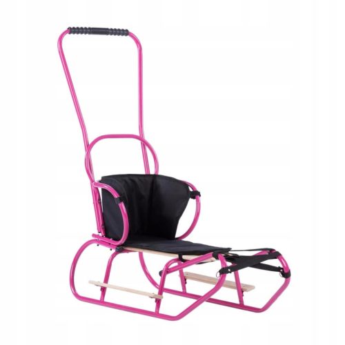  Traditioneller Metallschlitten To-Ma toma2pod_mat rosa