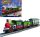  Bausteine Elektrischer Zug Weihnachtszug angetrieben mit Gleislokomotive