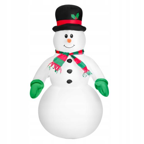  AUFBLASBARE SCHNEEMANN-WEIHNACHTSDEKORATION LED-GARTENDEKORATION 120 cm