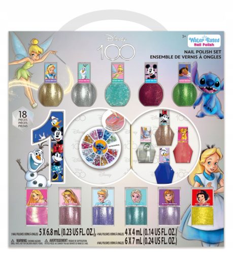  DISNEY 100 JAHRE MEGA-SET NAGELLACKE UND DEKORATIONEN ZUM NÄGELLACKEN ALS GESCHENK