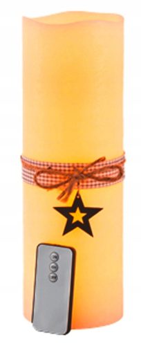  Weihnachts-LED-KERZE AUS ECHTEM WACHS, FERNBEDIENUNG
