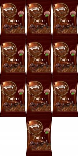 Wawel Trüffelpralinen – Edle Dessert-Schokolade mit Rumgeschmack, 1kg (10er Pack)