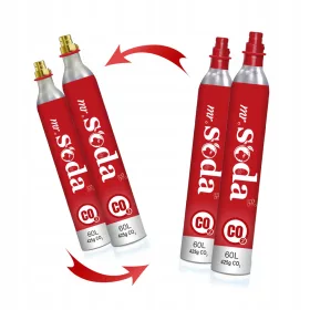  2x GAS ZUM FÜLLEN DES LEBENSMITTEL-CO2-ZYLINDERS