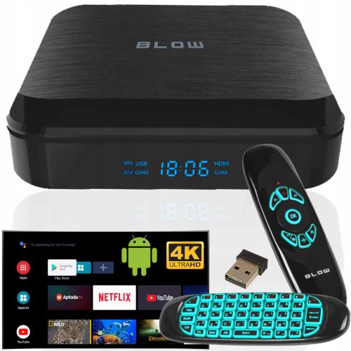  SMART BOX TV ANDROID 11 BLUETOOTH 4K WIFI HDMI PLAYER FERNBEDIENUNG