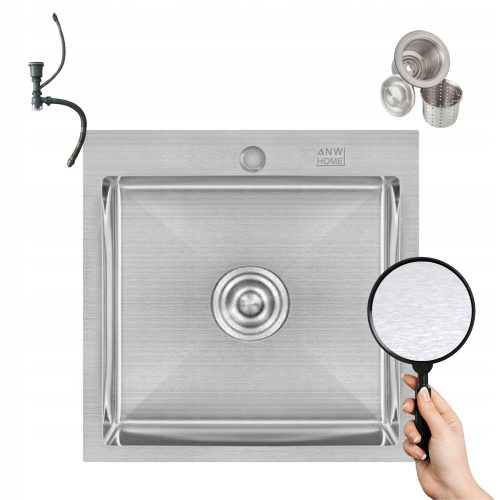 Einzelbeckenspüle ANW Inox-Stahlspüle