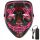 PartyPal PP133972-1 Gesichtsmaske aus Kunststoff, Zombie, Orange und Rot
