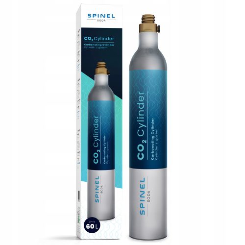  Spinel Soda 425 g CO2-Kartusche in den Karbonator eingeschraubt