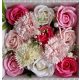 FLOWERBOX GESCHENKSET SEIFE ROSEN BLUMEN GESCHENK DUFTBOX