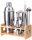 Barkeeper-Set für Getränke und Cocktails, 15-teilig, Silber KLAUSBERG KB-7653