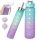  2x WASSERFLASCHE GYM SCHULE MOTIVIERENDE MESSFLASCHE 2 Stück 600+ 300ML