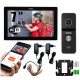 7-ZOLL-WIFI-VIDEO-TÜRPHONE MIT TELEFON-ANWENDUNG + ATLO-501B/BK-SCHLÜSSELRING