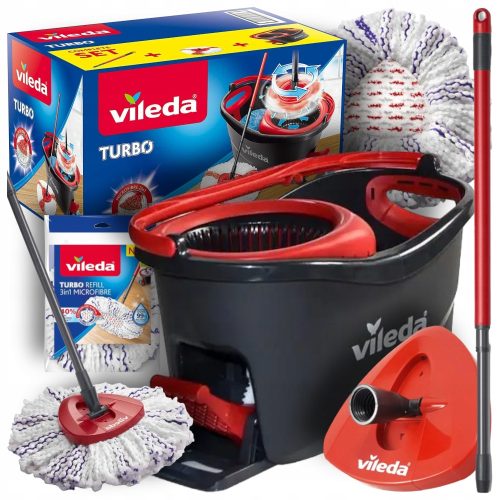 Eimer und Schleudermopp Vileda EIMER ROTIERENDER MOP VILEDA MIKROFASER ROTIEREND 22 cm