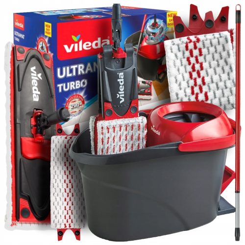 Eimer und Flachmopp Vileda EIMERMOP SWIVEL ROD ULTRAMAX MICROFIBER 35 cm