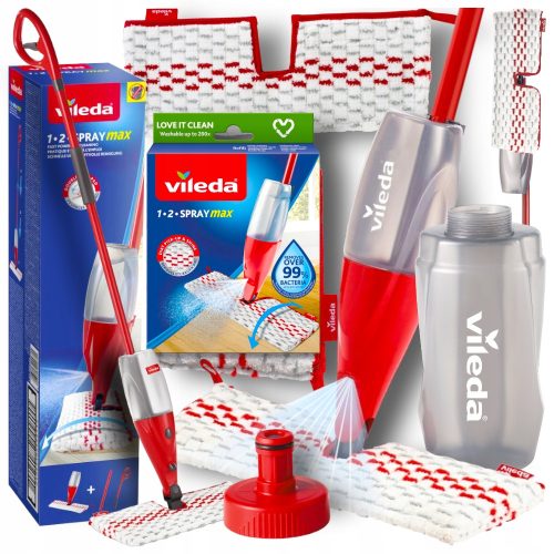 Vileda Flachwischer Vileda Flachwischer mit Sprühgerät aus Mikrofaser + 40 cm