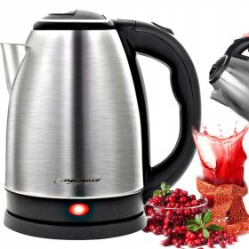  Esperanza TKK102X Wasserkocher 1800 W 1,8 l Silber/Grau