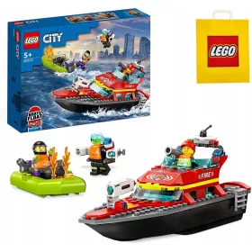  LEGO City 60373 Feuerwehrboot + LEGO Papiertüte