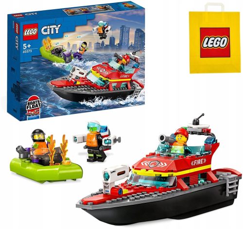  LEGO City 60373 Feuerwehrboot + LEGO Papiertüte