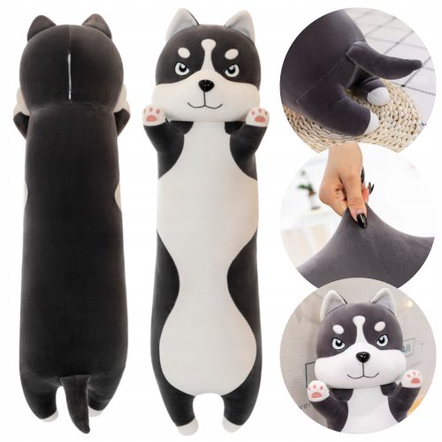  90 cm langes Hundekissen aus Plüsch, Husky-Maskottchen