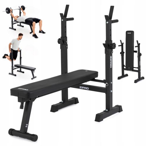  Trainingsbank Einfache Klappbank + verstellbare Ständer 2in1 - Zipro