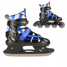    NILS 2in1 Inline-Skates, Freizeit-Inline-Skates, verstellbare Jugend-Skates, 35–38