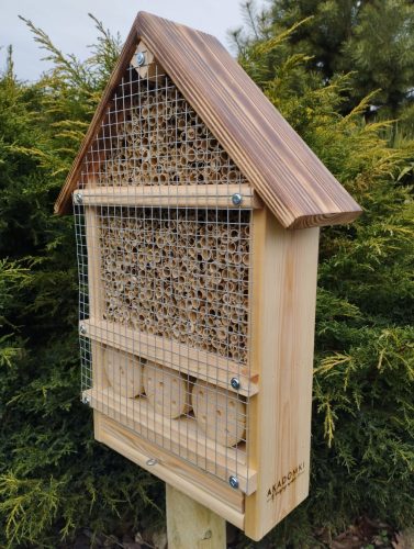 Boxen (Häuser) und Vogelhäuschen HAUS für INSEKTEN, BIENEN, MAUERBIENE, Schilf, H 52 cm