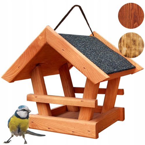 Boxen (Häuser) und Vogelhäuschen Vogelfutterstation, große Holzmeise, zum Aufhängen – Schuppen aus Holz