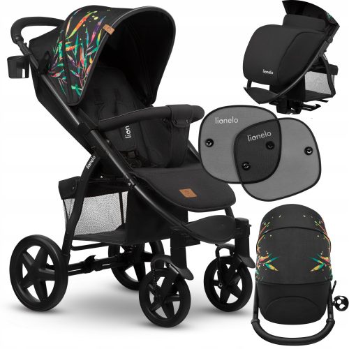  Lionelo Annet Plus Dreamin Kinderwagen + Sonnenschutz für Autofenster. 2 Lionelo-Sonnenschirme