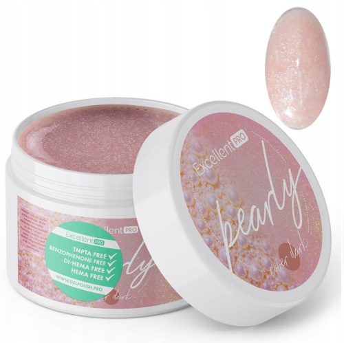  AUSGEZEICHNETES PRO PEARLY GEL COVER DARK PEARL AUFBAUGEL 50 g