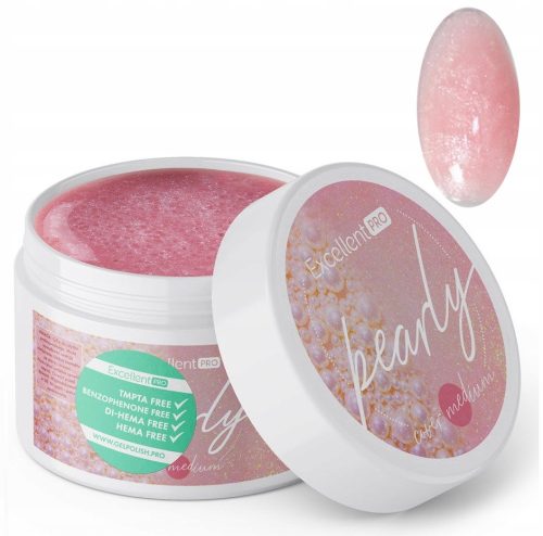  AUSGEZEICHNETES PRO PEARLY GEL COVER MEDIUM PEARL AUFBAUGEL 50 g