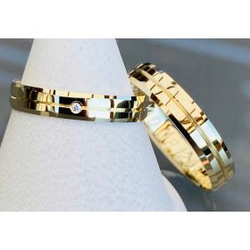  TRAURINGE AUS GOLD 375 4MM PAARHIT!