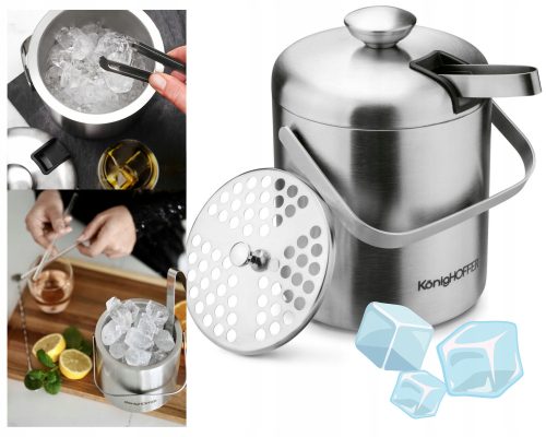 EISKÜHLER EISBEHÄLTER ZANGE THERMOS