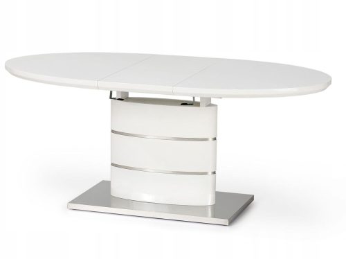  Halmar Aspen ovaler ausziehbarer Tisch 140 x 90 x 76 cm weiß