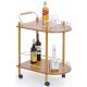  Halmar Bar ovaler Couchtisch 60 x 40 x 75 cm, helle Buche