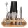 Barkeeper-Sets für Getränke Barkeeper-Set mit Bambusständer, 12-teilig, Blech auf Blech
