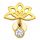  GOLD LABRET OHRRING HELIX ZIRKONIA TITAN 1,2/7