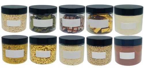 Lebensmittelbehälter Lebensmittelbehälter 200 ml, Plastikglas, Gewürze 0,2 l, 10 Stück GRATIS