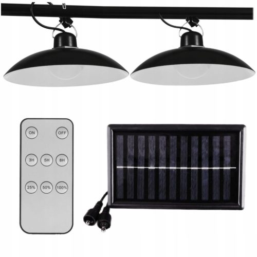 Straßenlaternen für den Garten Izoxis 21806 doppelt hängende Solarlampe 80 W 6000 lm