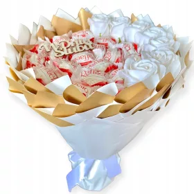    Raffaello-Strauß Seifenrosen Hochzeitsgeschenk für das Brautpaar