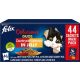  FELIX Katzenbeutel, 44 Stück x 85 g, 4 Fleischsorten