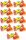 Crazy Bee Roshen Fruchtgummis mit Fruchtsaftfüllung 1kg - 9er Pack