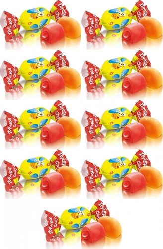 Crazy Bee Roshen Fruchtgummis mit Fruchtsaftfüllung 1kg - 9er Pack